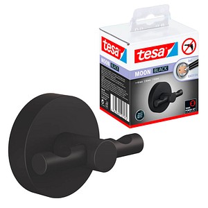 tesa Handtuchhaken MOON schwarz, 1 St.