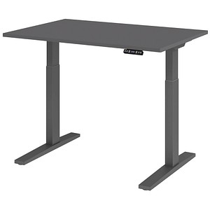 4032062322697 - Schreibtisch VXMKA12 G G elektrisch höhenverstellbar 120x80cm (BxT) rechteckig graphit   graphit 4032062322697 Hammerbacher