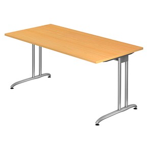 BS16 Schreibtisch buche rechteckig