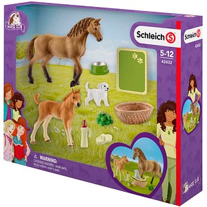 Image of Schleich® Horse Club 42432 Sarahs Tierbaby-Pflege Spielfiguren-Set