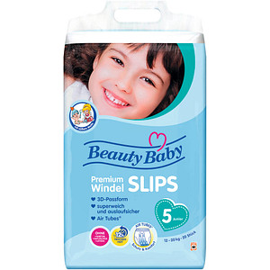 Beauty Baby Windeln Premium Größe Gr.5 (12-17 kg) für Babys und Kleinkinder (4-18 Monate), 20 St.