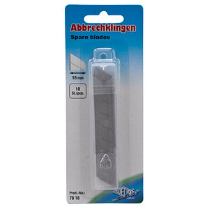 10 WEDO Cuttermesser-Klingen silber 18 mm 78 18