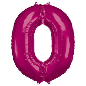 0194099010702 - Luftballons Zahl 0 pink 0194099010702 amscan