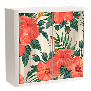 PAPERFLOW easyOffice Garden Factory Rollladenschrank 60180 2 Fachböden 110,0 x 41,5 x 104,0 cm