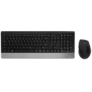 MediaRange MROS105 Tastatur-Maus-Set kabellos schwarz