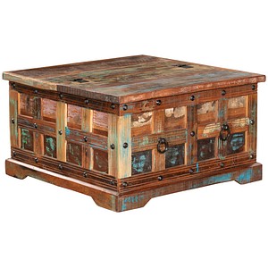 4041908127938 - KALANKA Beistelltisch Massivholz braun 705 x 705 x 410 cm