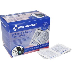 FIRST AID ONLY® Brillenputztücher 1-lagig weiß, 200 St.