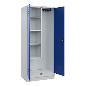 CP Putzmittelschrank Classic PLUS 080120-02 S10003 enzianblau, lichtgrau 80,0 x 50,0 x 195,0 cm, aufgebaut, 1 St.