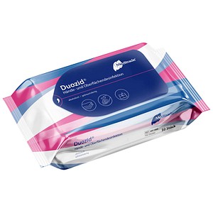 4250016420743 - Desinfektionstücher Duozid 1-lagig weiß 50 Tücher 4250016420743 50 Tuch