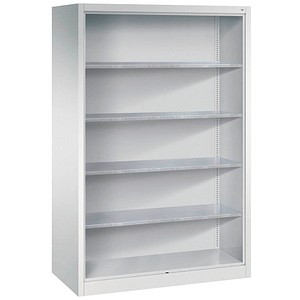 4025314769265 - Sichtfenster-Flügeltürschrank HxBxT 1950 x 1200 x 500 mm 4 Fachböden 3 Schubladen lichtgrau anthrazitgrau C+P 4025314769265 - Sichtfenster-Flügeltürschrank HxBxT 1950 x 1200 x 500 mm 4 Fachböden 3 Schubladen lichtgrau anthrazitgrau C+P