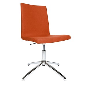 4014296276755 - Besucherstuhl CUBE orange   chrom ohne Armlehnen Fußkreuz 4014296276755 Topstar