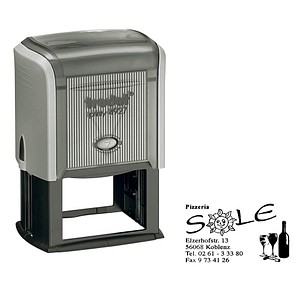 4044589197344 -  Textstempel individualisierbar printy 4927 selbstfärbend schwarz mit Logo 4044589197344 trodat