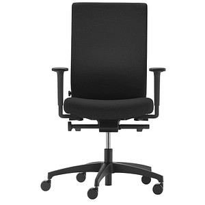 Dauphin Bürostuhl @Just evo operator, AJ 4876_SLP Stoff schwarz, Gestell schwarz