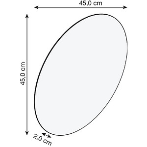 4027181120651 - Wandspiegel SCHILDMEYER Smash weiß B450cm H450cm T20cm Ø450cm FSC-zertifizierter Holzwerkstoff Spiegel Runde Spiegelfläche mit 45 cm Durchmesser 4027181120651 - Wandspiegel SCHILDMEYER Smash weiß B450cm H450cm T20cm Ø450cm FSC-zertifizierter Holzwerkstoff Spiegel Runde Spiegelfläche mit 45 cm Durchmesser