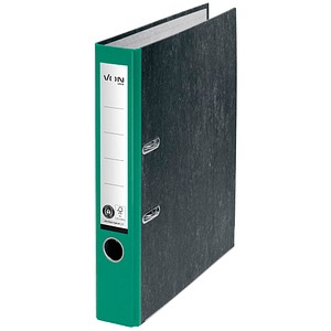 VON LEITZ Ordner grün mamoriert Karton 5,0 cm DIN A4, 1 St.