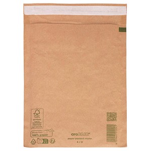 aroFAIR® Polstertaschen Gr. 4/D braun für DIN A5, 100 St.