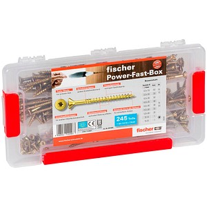 fischer Holzbauschrauben-Sortiment PowerFast-Box FPF 667005 3,5 mm x 50 mm