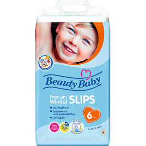 Beauty Baby Windeln Premium Größe Gr.6 (15+ kg) für Kids und Teens (4-12 Jahre), 18 St.