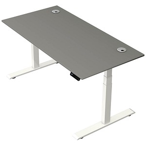 4044917452145 - Move 2 Plus elektrisch höhenverstellbarer Schreibtisch grafit rechteckig T-Fuß-Gestell weiß 1600 x 800 cm 4044917452145 Kerkm