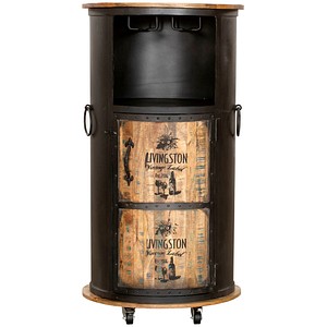 4041908128034 - Hausbar LUNI 304068 schwarz 600 x 600 x 1150 cm 4041908128034 Garden Pleasure