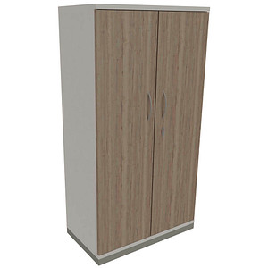 4260429763771 - fm Aktenschrank Sidney 4260429763771 weiß eiche natur 3 Fachböden 800 x 442 x 1517 cm