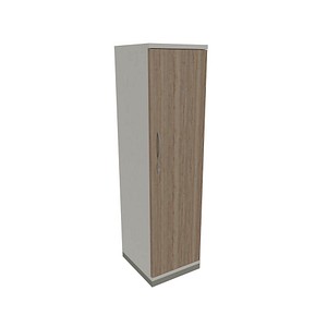 4260429763801 - fm Aktenschrank Sidney 4260429763801 weiß eiche natur 3 Fachböden 400 x 442 x 1517 cm