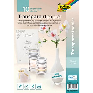 4001868018936 - Basteltransparentpapier A4 115g farblos 87400 4001868018936 10 Blatt