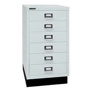 BISLEY MultiDrawer™ L29A36S Schubladenschrank lichtgrau 6 Schubladen 34,9 x 43,2 x 67,0 cm