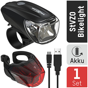 4013674148714 - Ag - ansmann Fahrradlicht Set Akku StVZO zugelassen Front- und Rücklicht