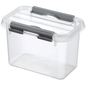 8711112725003 - helit the q-line Aufbewahrungsbox mit Deckel transparent Lebensmittelechte stapelbare Kunststoffbox mit Klickverschluss 1 Box 08 Liter 8711112725003 - helit the q-line Aufbewahrungsbox mit Deckel transparent Lebensmittelechte stapelbare Kunststoffbox mit Klickverschluss 1 Box 08 Liter