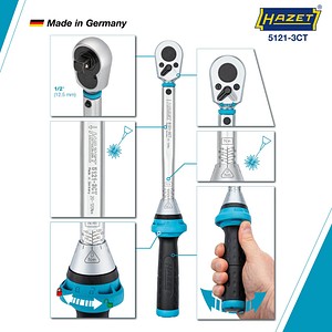 4000896218912 - Drehmomentschlüssel 12? 5121-3CT 20 - 120 Nm 4000896218912 Hazet