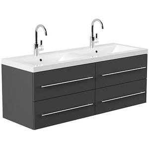4251982679227 - POSSEIK Waschbecken mit Unterschrank AURELION XL grafit 1432 x 505 x 566 cm
