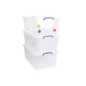 5060456652098 - Really Useful Box Aufbewahrungsbox 62 L Transparent Kunststoff 44 x 685 x 287 cm 3 Stück