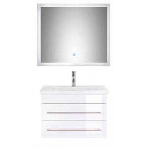 Badmöbel-Set Ohne weiß/weiß