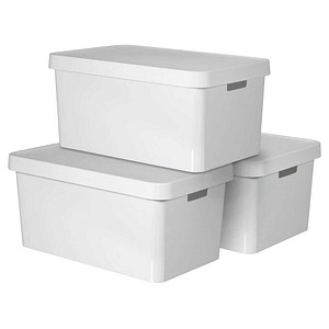 curver INFINITY Aufbewahrungsboxen-Set weiß, 3 St.