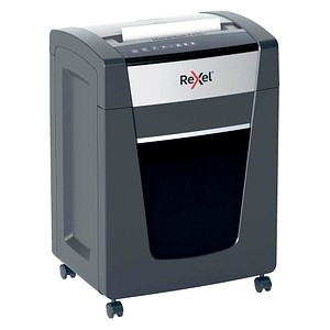 AKTION: Rexel Momentum P420+ Aktenvernichter mit Partikelschnitt P-4, 4 x 35 mm, bis 20 Blatt, grau mit 25 Euro CashBack