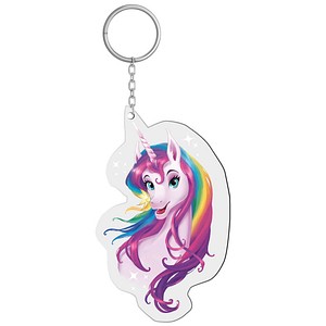 4028279893464 - ROTH Schlüsselanhänger ReflActions Einhornportrait reflektierender Anhänger für erhöhte Sicherheit - 1 Stück (89346)