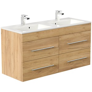 4251982674772 - POSSEIK Waschbecken mit Unterschrank HOMELINE 120 eiche gold 1200 x 460 x 618 cm