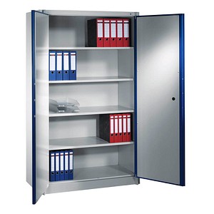 4025314215441 - Sicherheitsschrank 1180-00 Stahl abschließbar + feuerfest 5 OH 120 x 195 x 50 cm blau lichtgrau 4025314215441 C+P-Möbel 4025314215441 - Sicherheitsschrank 1180-00 Stahl abschließbar + feuerfest 5 OH 120 x 195 x 50 cm blau lichtgrau 4025314215441 C+P-Möbel
