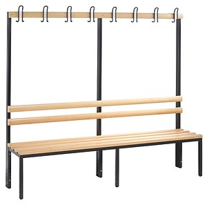 CP Garderobenbank mit Haken Basic 8052-100 S10000 buche Holz 196,0 cm