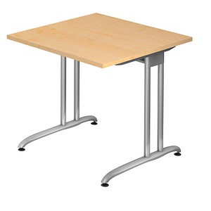 BS08 Schreibtisch ahorn quadratisch