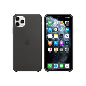 Silikon Case Handy-Cover für Apple iPhone 11 Pro Max schwarz