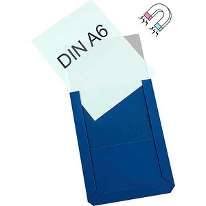 4052301036345 - Sichttaschen Magnetisch DIN A6 blau glatt 10 St