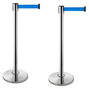 ALLROUNDLINE Absperrpfosten ALA 100 silber, 2 St.