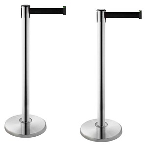 ALLROUNDLINE Absperrpfosten ALA 100 silber, 2 St.
