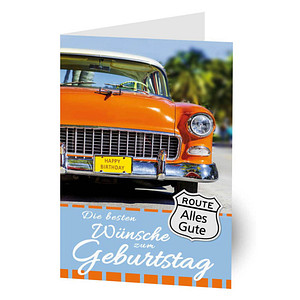 LUMA Geburtstagskarte Oldtimer LU943 DIN B6, 1 St.