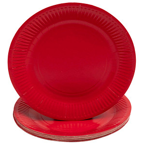 3281510792150 - Pappteller ProNappe besonders stabil fettundurchlässig ohne Kunststoffzusätze Ø 230 x H 30 mm recycelbarer FSC®-Karton rot 20 Stück 3281510792150 - Pappteller ProNappe besonders stabil fettundurchlässig ohne Kunststoffzusätze Ø 230 x H 30 mm recycelbarer FSC®-Karton rot 20 Stück