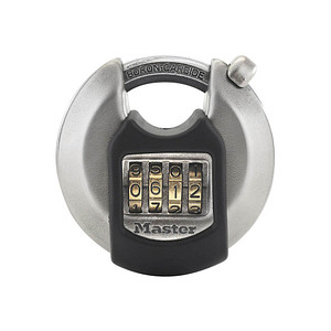 3520190940773 - Vorhangschloss Excell® Diskus M40EURDNUM Farbe silber Typ Disc-Schloss Breite 70mm Bügelstärke 9mm