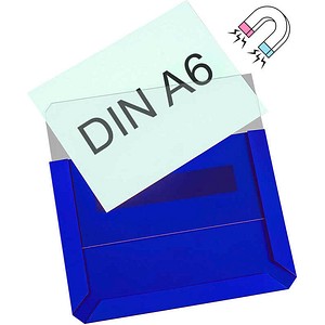 4052301036376 - Sichttaschen Magnetisch DIN A6 blau glatt 10 St