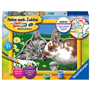 4005556278404 - Malen nach Zahlen - Jeder kann malen (Mal-Sets) Bildgröße 85 x 12 cm Ravensburger Malen nach Zahlen 27840 - Kätzchen und Häschen - Kinder ab 7 Jah 4005556278404 - Malen nach Zahlen - Jeder kann malen (Mal-Sets) Bildgröße 85 x 12 cm Ravensburger Malen nach Zahlen 27840 - Kätzchen und Häschen - Kinder ab 7 Jah